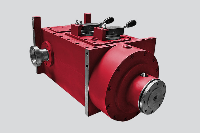 Custom gearboxes for testing friction pads